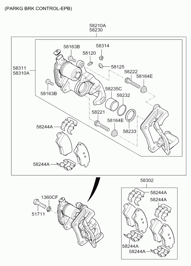 KIA 58310 A2A30 - Тормозной суппорт parts5.com