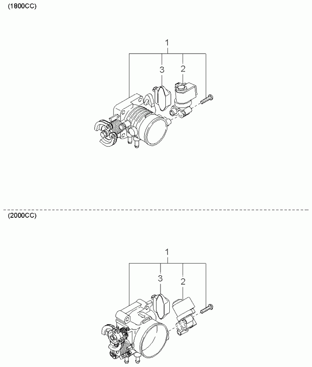 KIA 0K9A5-18911 - Датчик, положение дроссельной заслонки parts5.com