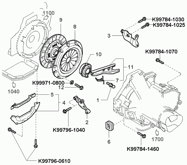 Hyundai 0K9A0-16-460B - Диск сцепления, фрикцион parts5.com