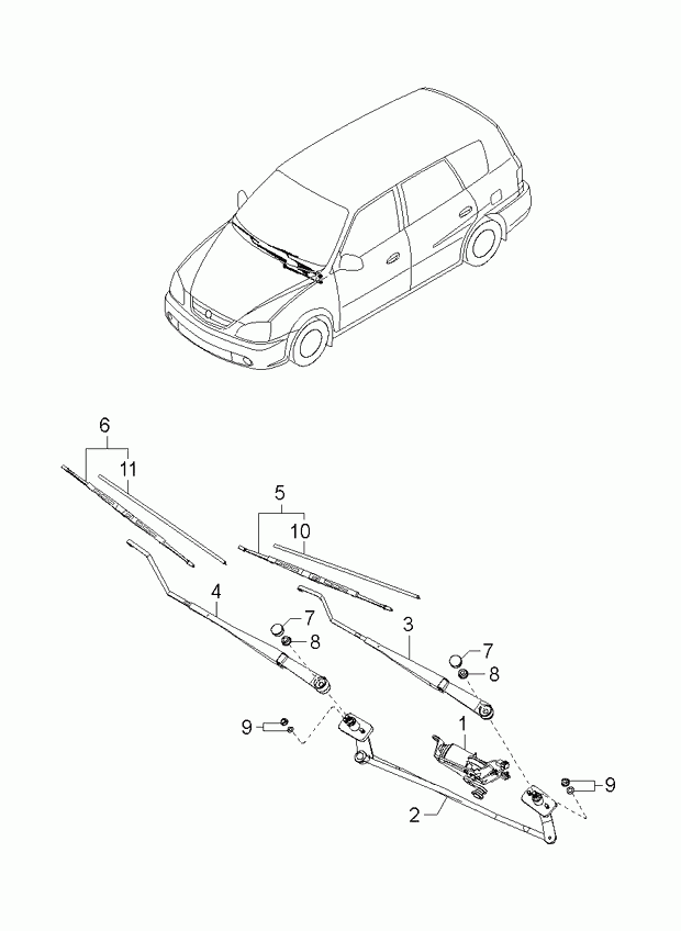 Hyundai 0K55267330 - Щетка стеклоочистителя parts5.com