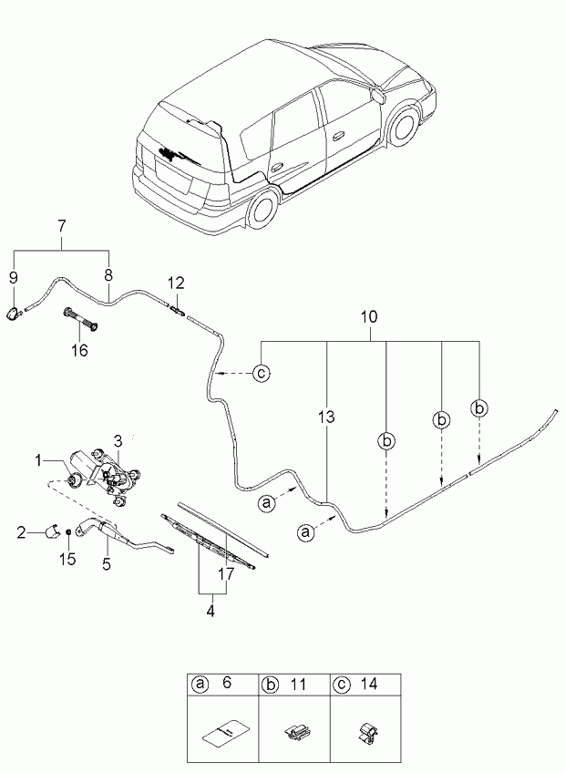 KIA 0K2C067330 - Wiper Blade parts5.com