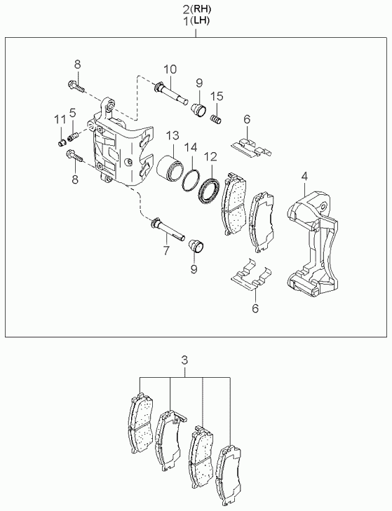 Hyundai 0K2JA33990A - Тормозной суппорт parts5.com