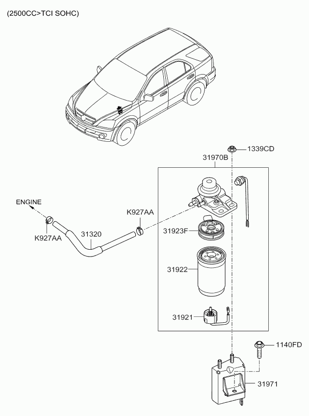 Hyundai 3192117000 - Датчик, температура охлаждающей жидкости parts5.com