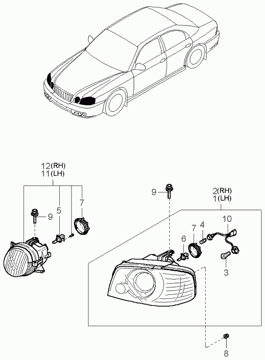 KIA 1864755007 - Bulb, fog light parts5.com