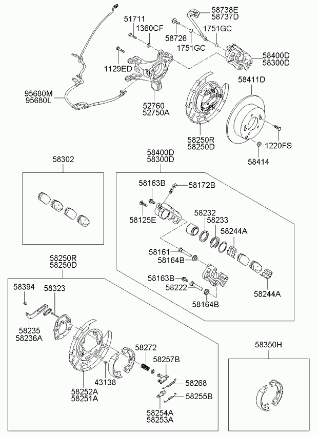 KIA 582101D100 - Тормозной суппорт parts5.com