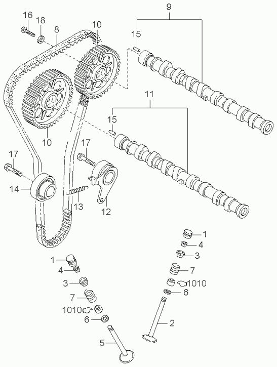 Hyundai 0K203-12-205 - Зубчатый ремень ГРМ parts5.com