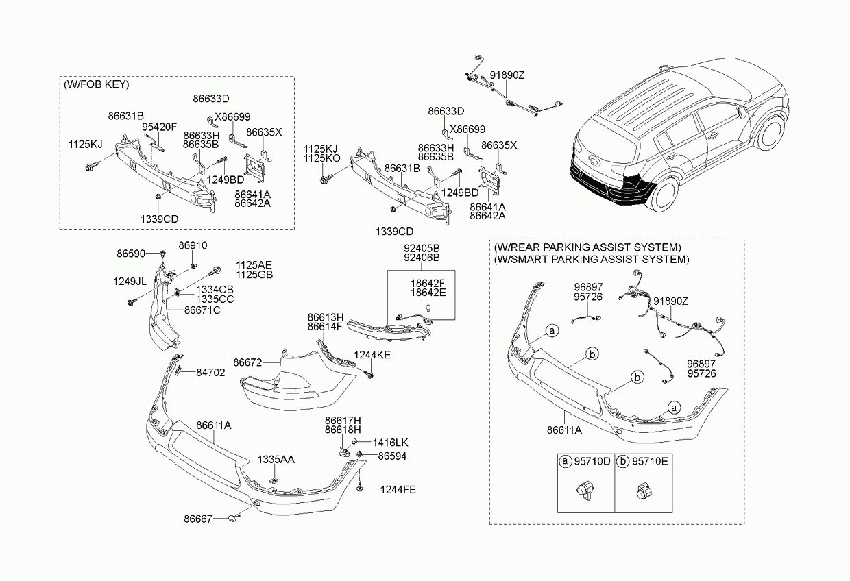 KIA 957203U000 - Sensor, parking assist parts5.com