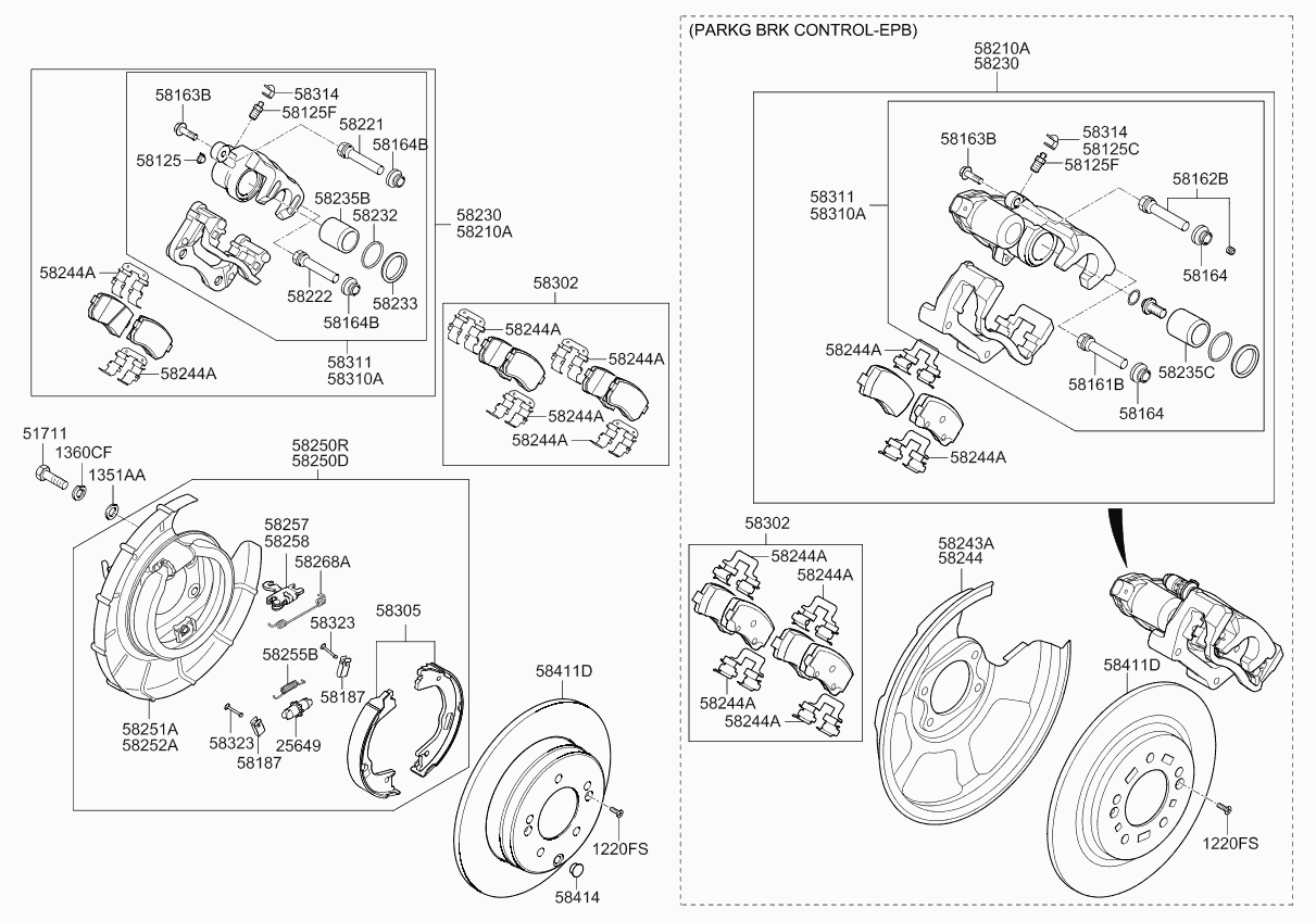 KIA 581643M000 - Комплект направляющей гильзы parts5.com