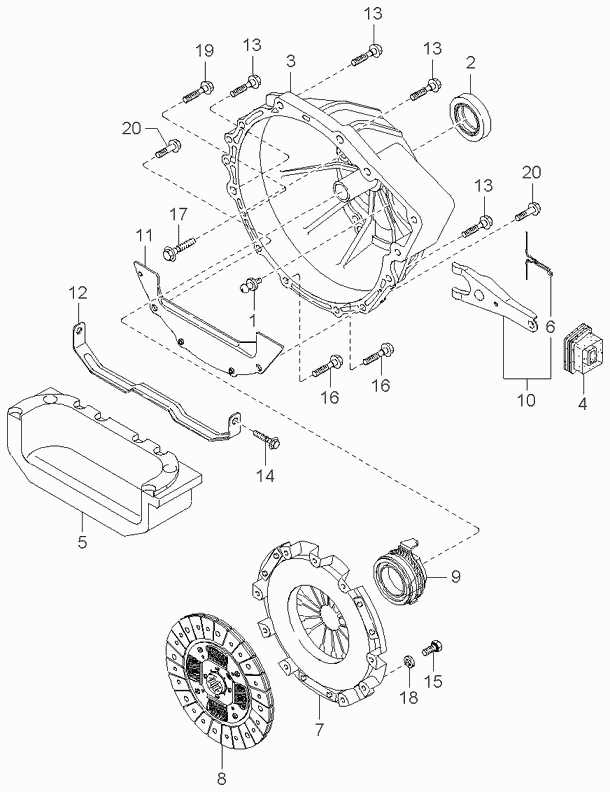 KIA 0K72A-16-510 - Clutch Release Bearing parts5.com