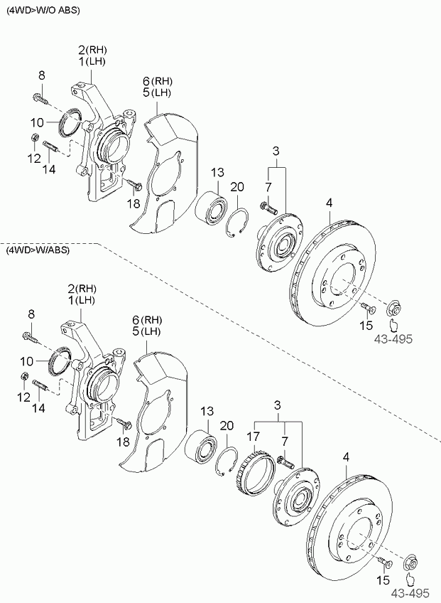 KIA 50310-3E200 - Комплект подшипника ступицы колеса parts5.com