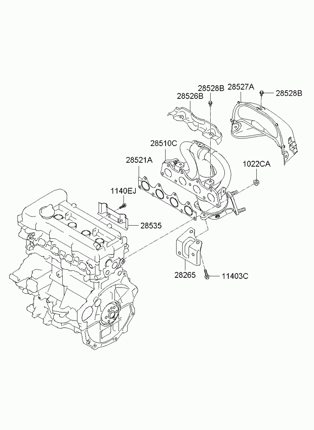 Hyundai 28510-2B460 - Катализатор parts5.com