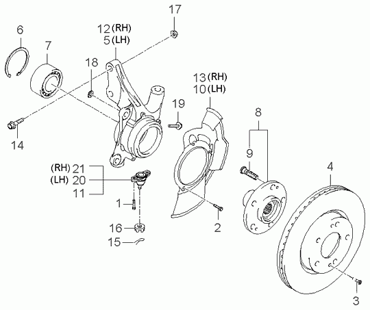 Hyundai 51718-26000 - Комплект подшипника ступицы колеса parts5.com