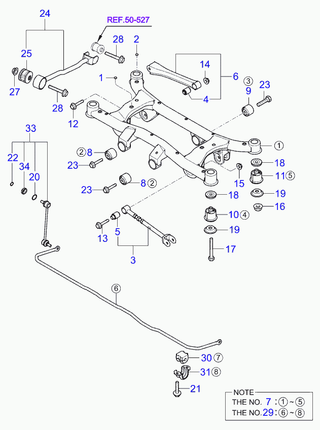 KIA 55530-1F-000 - Тяга / стойка, стабилизатор parts5.com