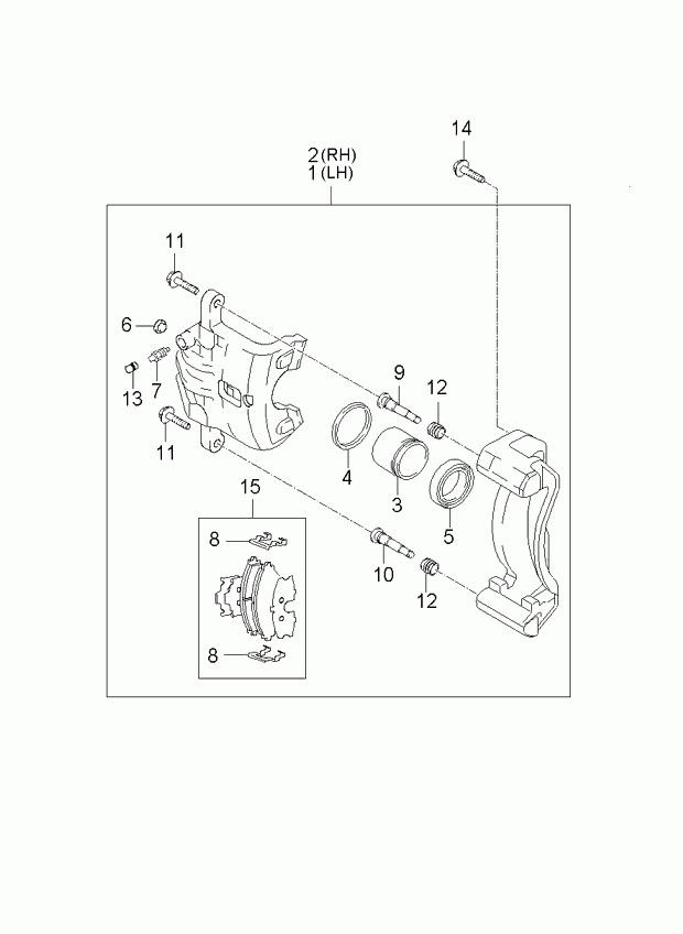 Hyundai 58101-1FE00 - Тормозные колодки, дисковые, комплект parts5.com