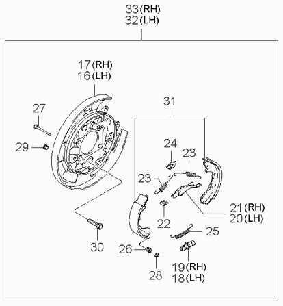 KIA 58350-2EA10 - Комплект тормозов, ручник, парковка parts5.com