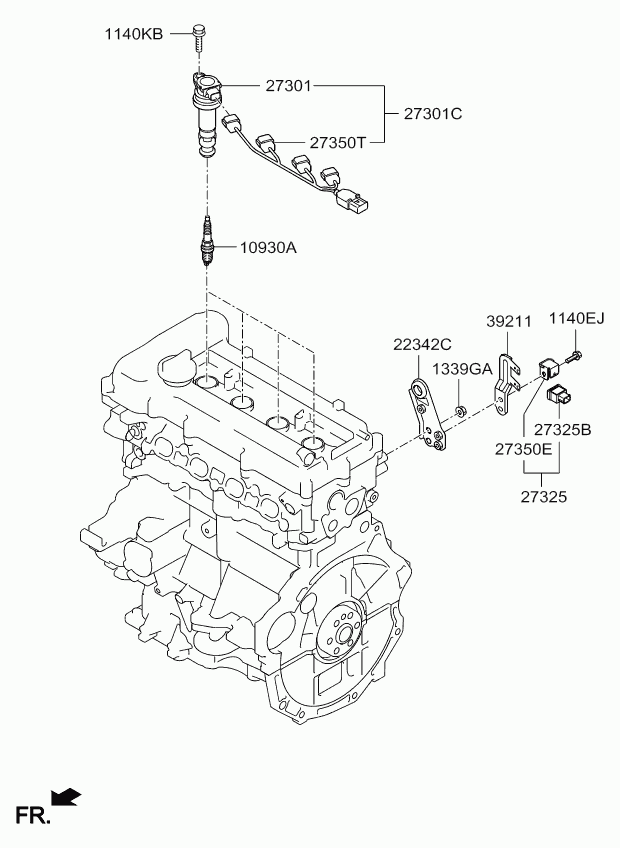 Hyundai 18858-10090 - Свеча зажигания parts5.com