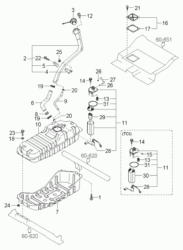 Hyundai 31150-3E400 - Топливный насос parts5.com