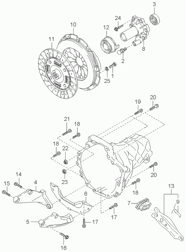 KIA 0K247-16-510 - Выжимной подшипник сцепления parts5.com