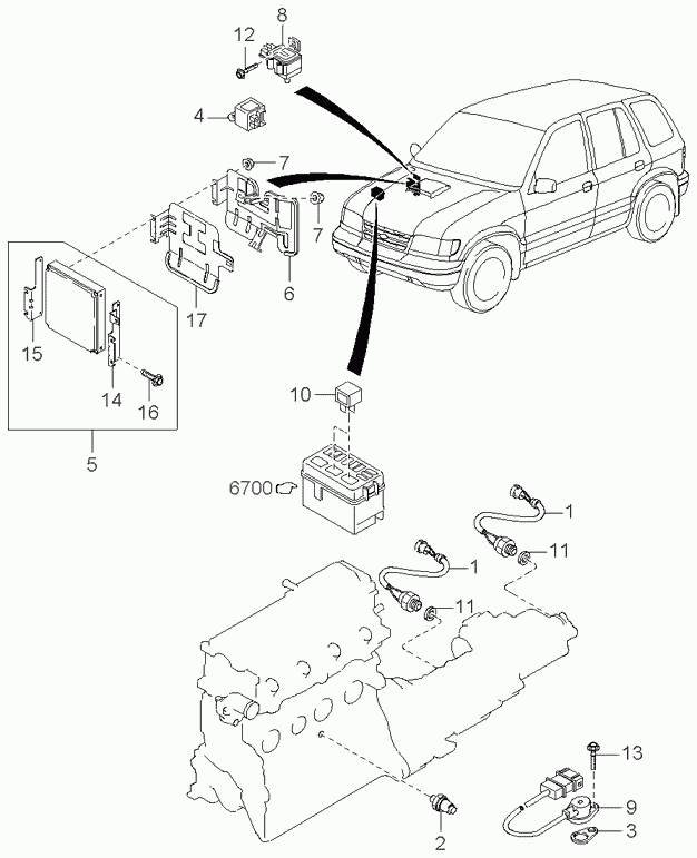 Suzuki KK15018501D - Sender Unit, oil pressure parts5.com