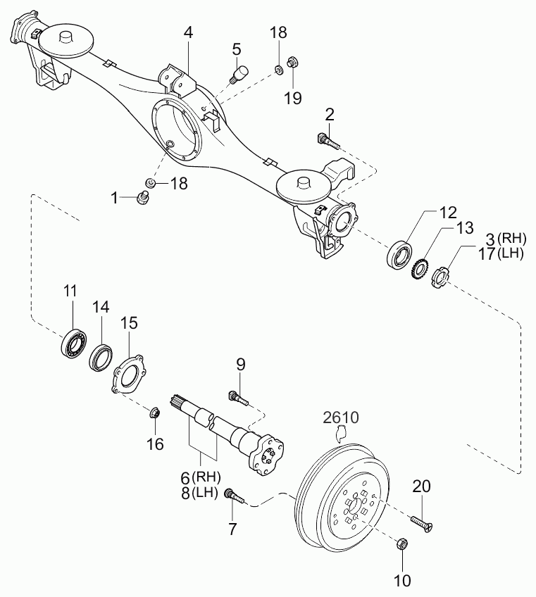 MAZDA 0K72A26151 - Подшипник ступицы колеса parts5.com