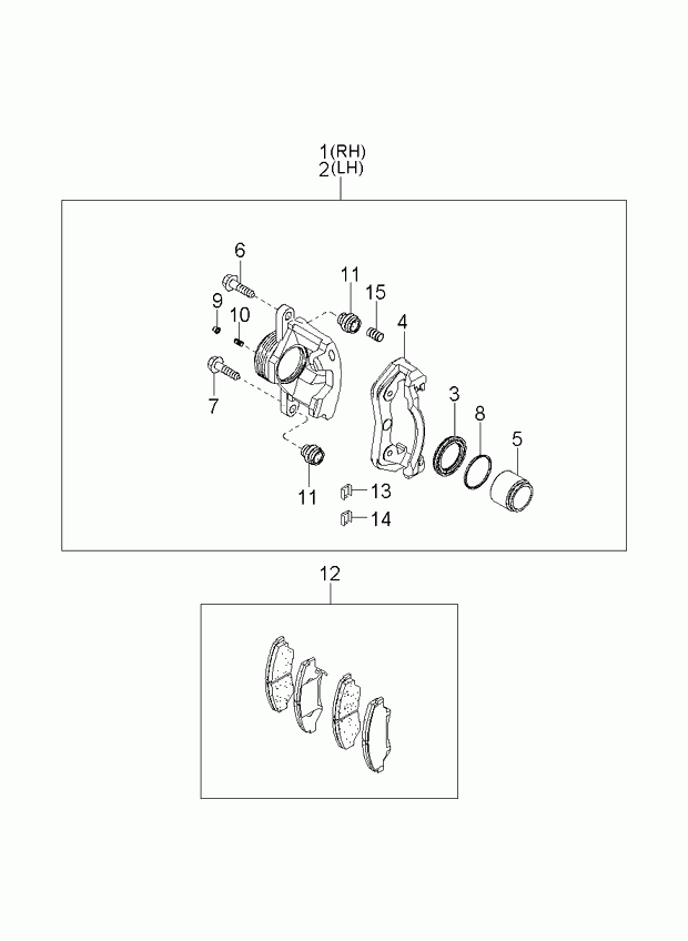 KIA 0K045-33-23Z - Тормозные колодки, дисковые, комплект parts5.com