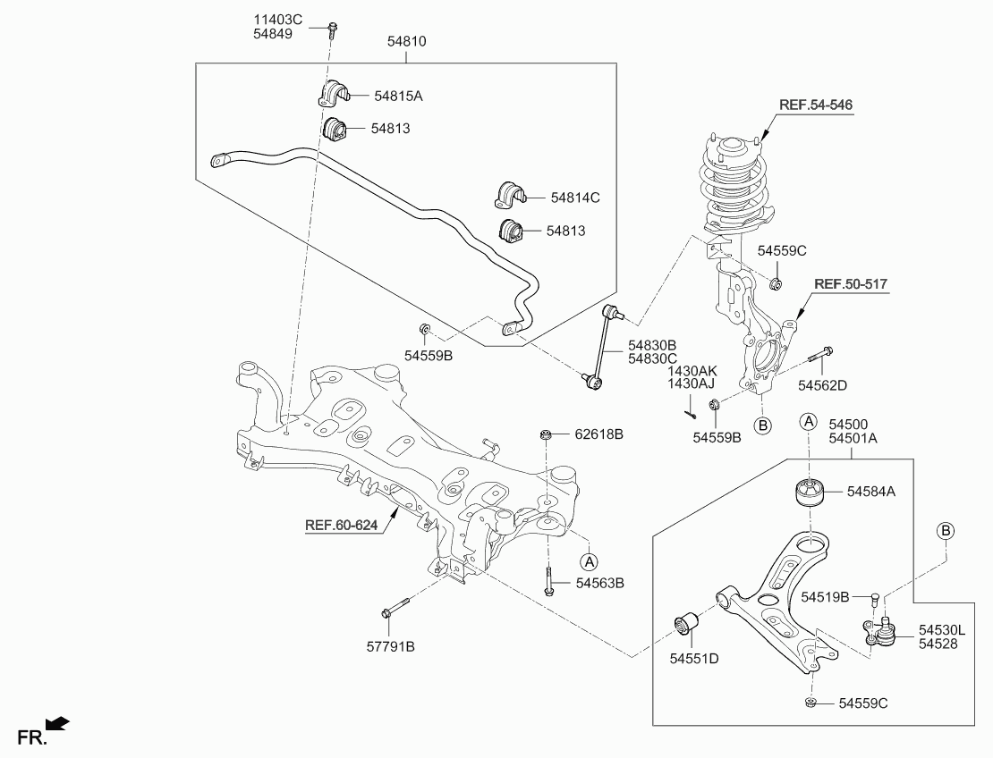 KIA 54500-C1000 - Рычаг подвески колеса parts5.com