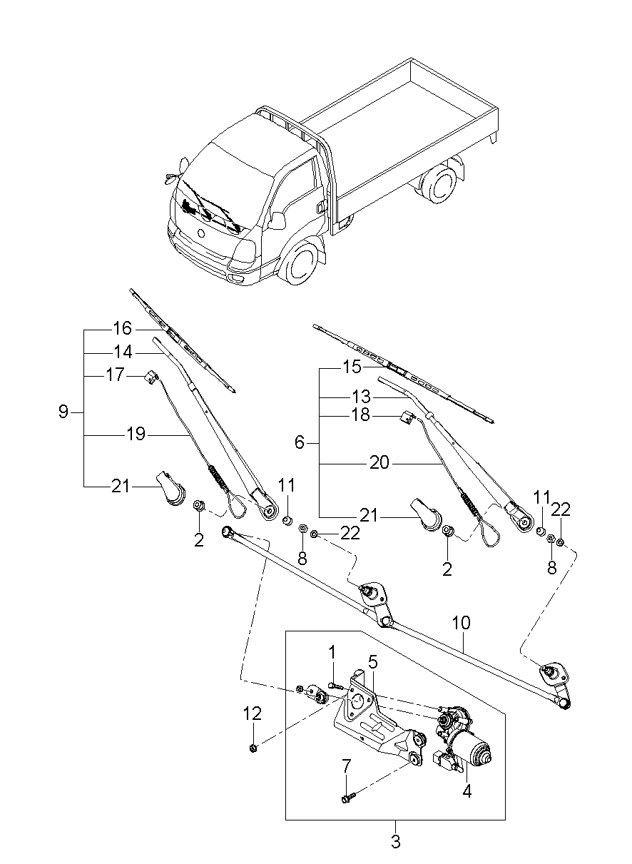 KIA 983504E000 - Щетка стеклоочистителя parts5.com