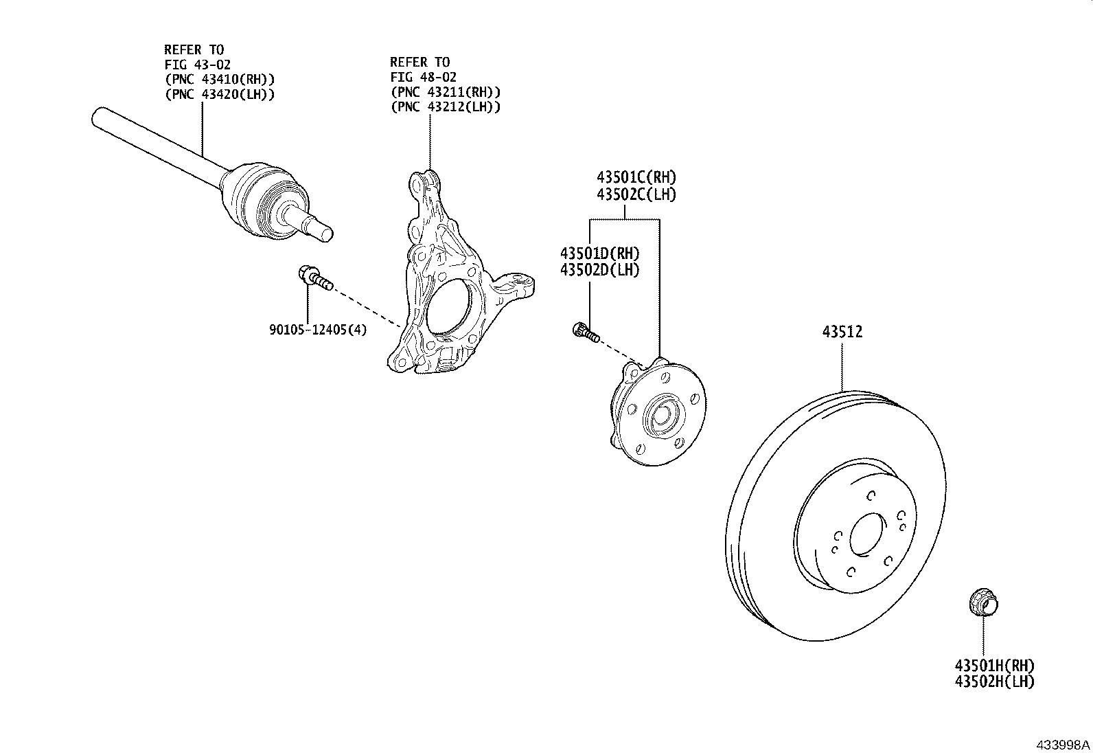 TOYOTA 4351276010 - Экономичный тормозной диск parts5.com