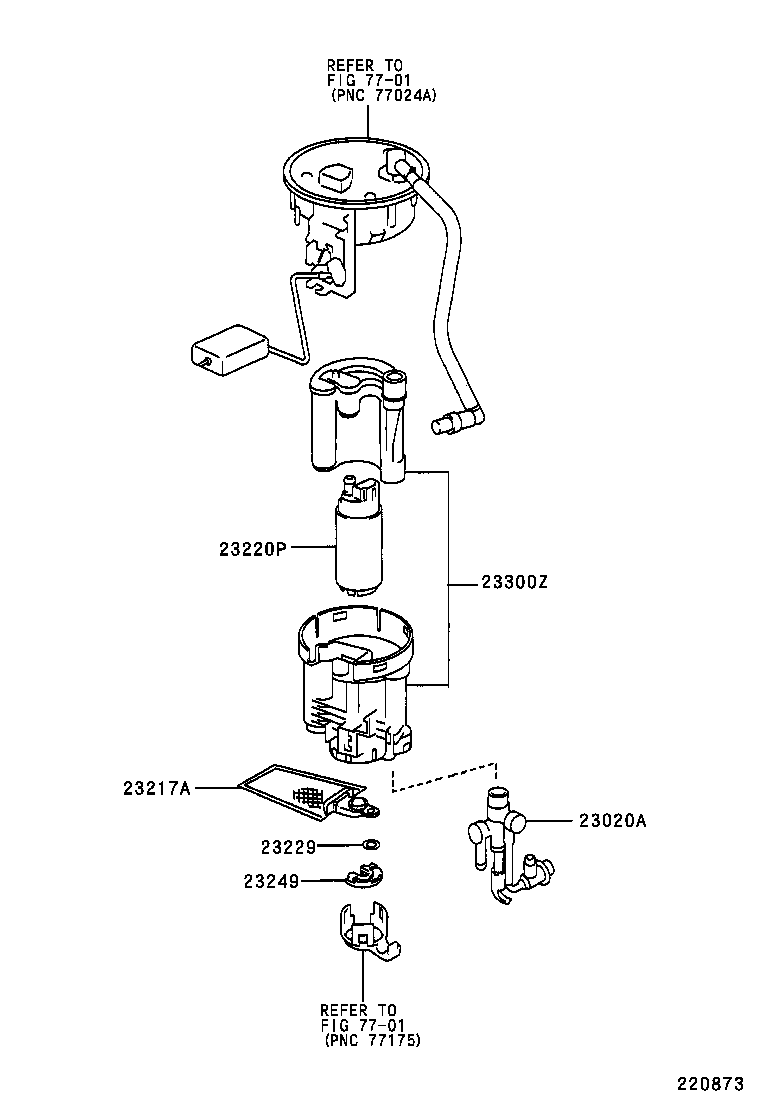 TOYOTA 2322170360 - Топливный насос parts5.com