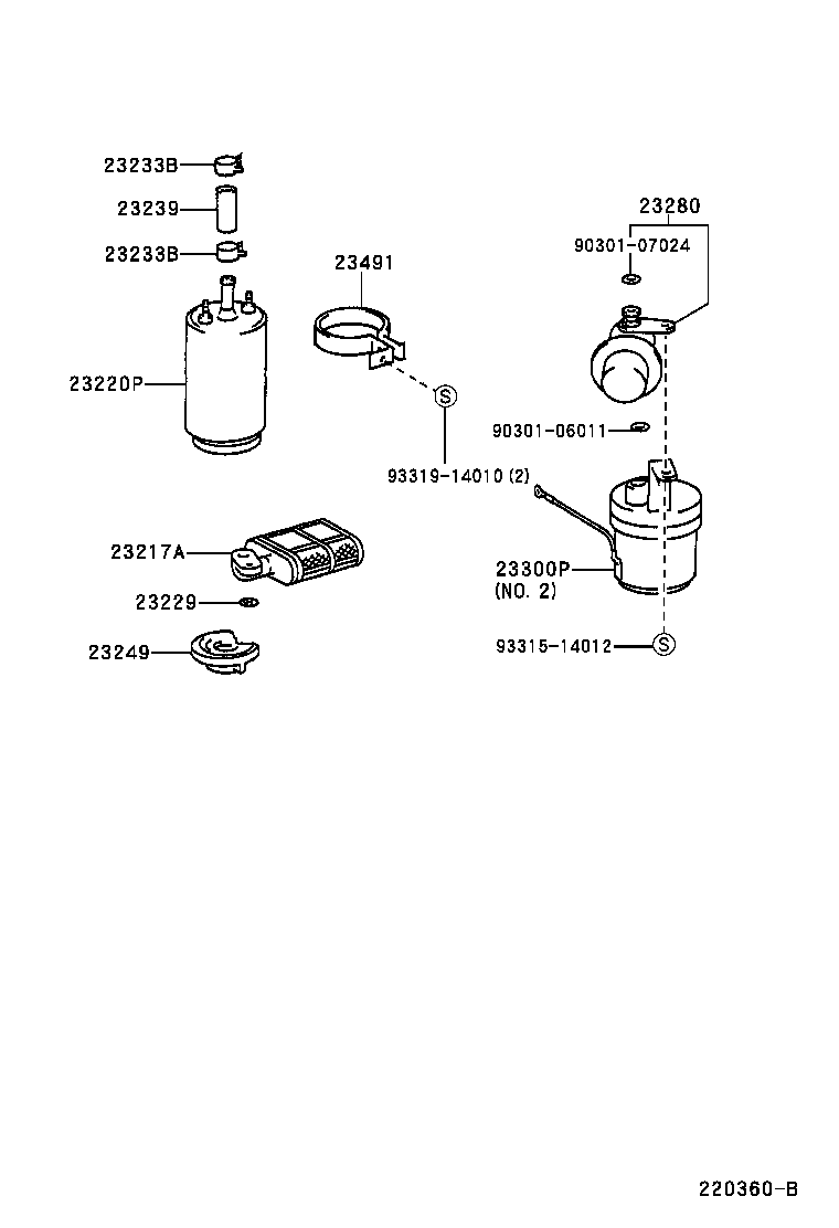 TOYOTA 23217-50020 - Топливный насос parts5.com