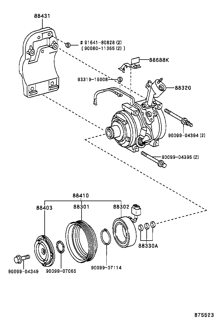 LEXUS 8832048030 - Компрессор кондиционера parts5.com