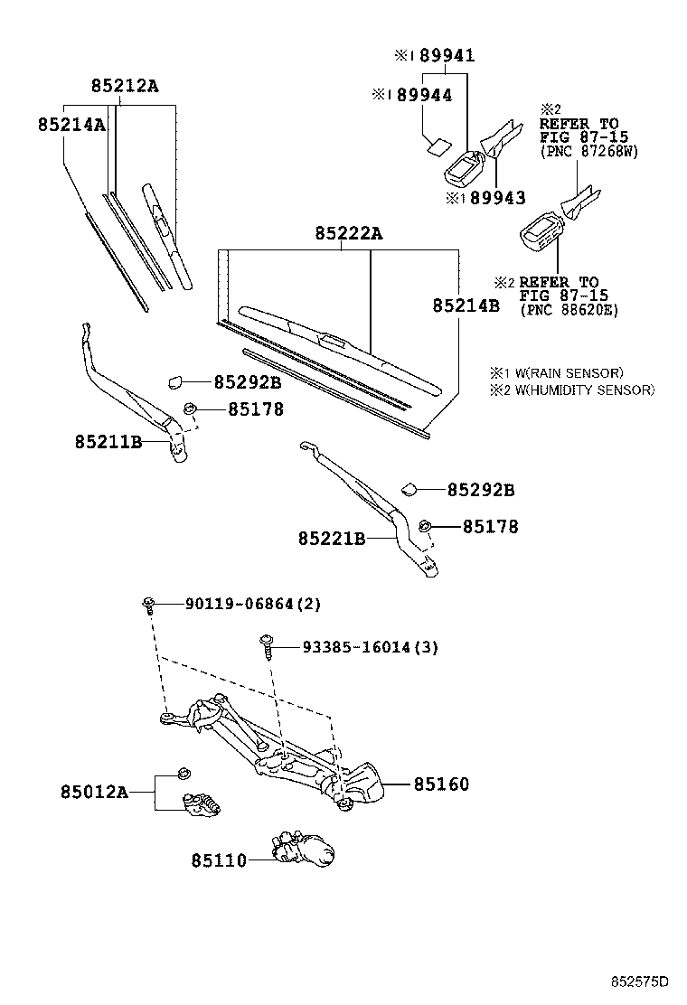 TOYOTA 85214-30400 - Щетка стеклоочистителя parts5.com