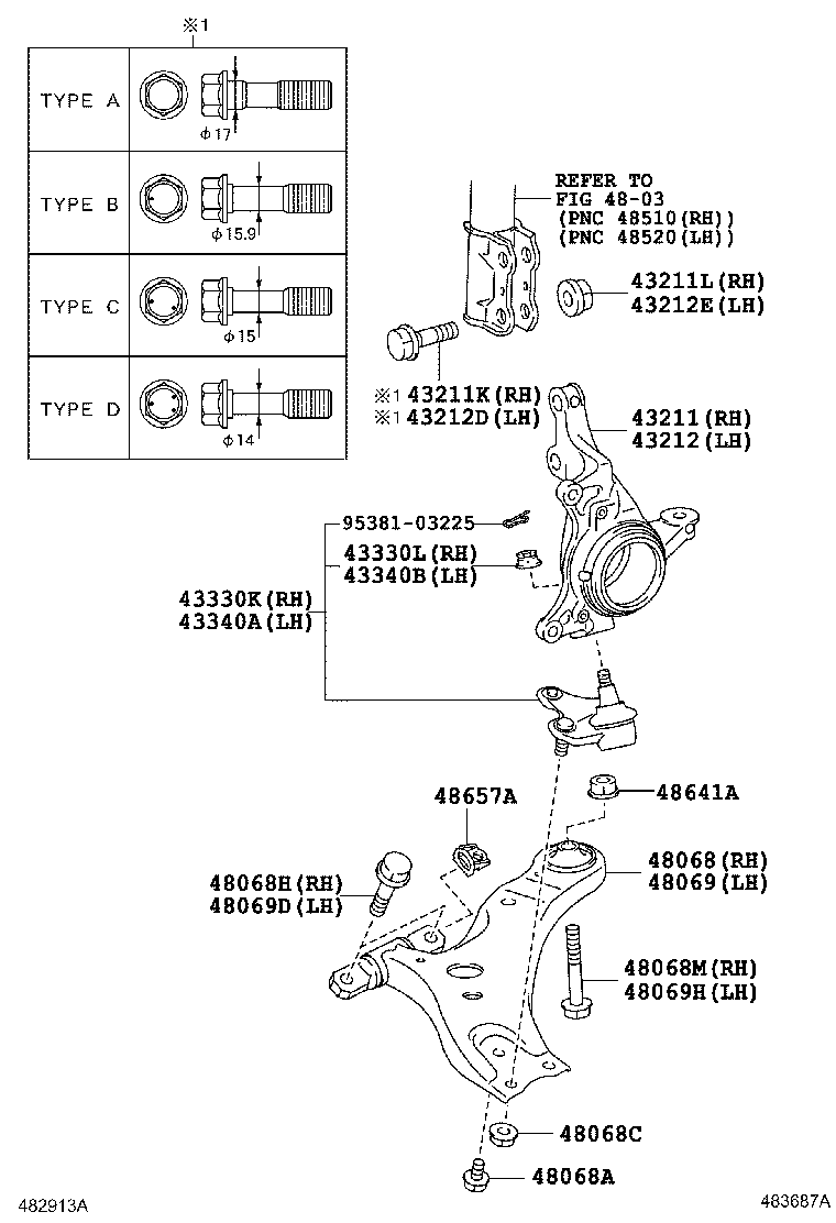 LEXUS 43330-39845 - Шаровая опора, несущий / направляющий шарнир parts5.com