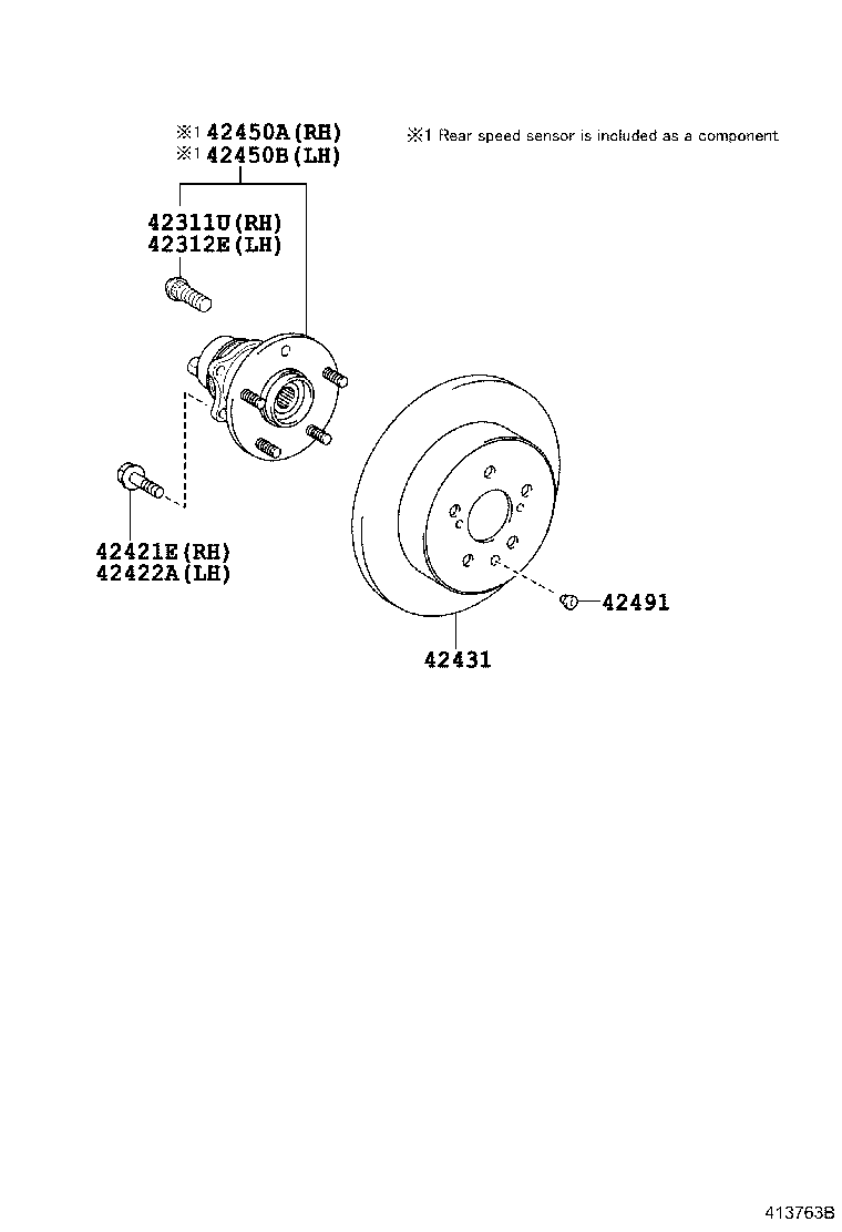 TOYOTA 4245033050 - Ступица колеса, поворотный кулак parts5.com