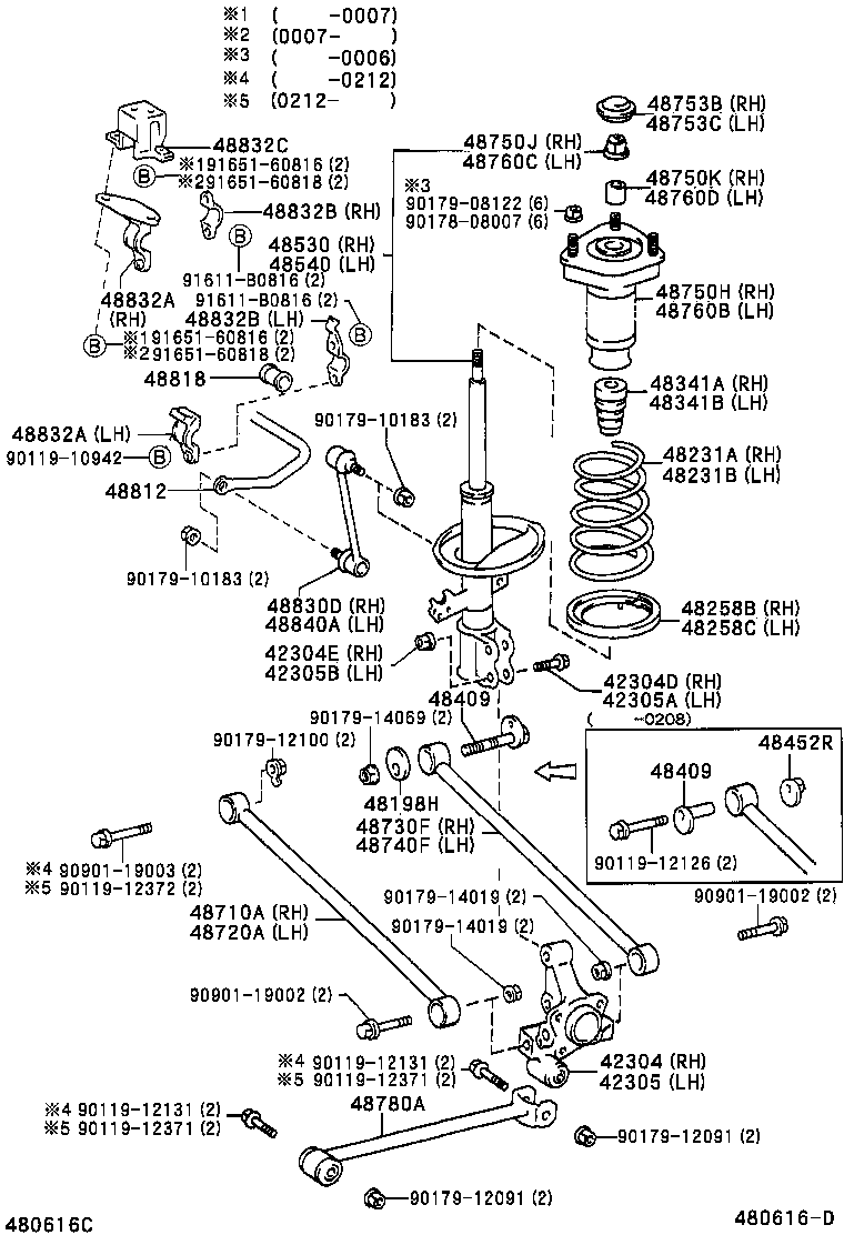 LEXUS 48830-32040 - Тяга / стойка, стабилизатор parts5.com