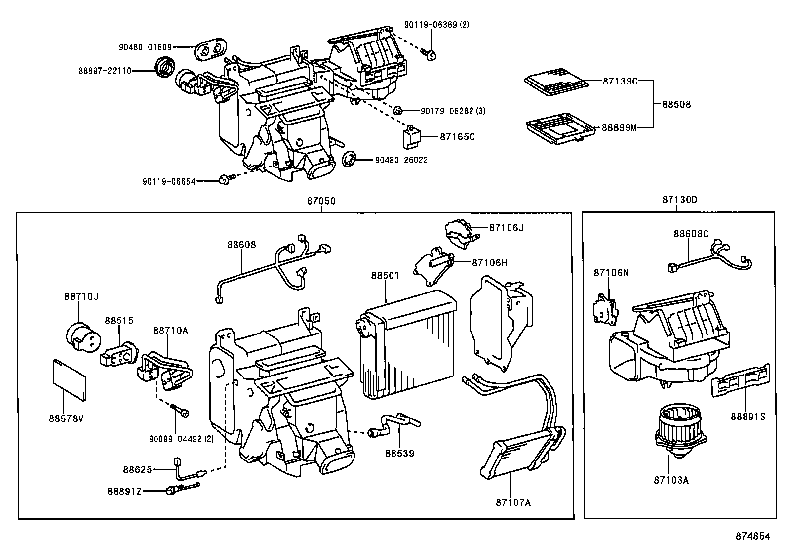 TOYOTA 87139-48020 - Фильтр воздуха в салоне parts5.com