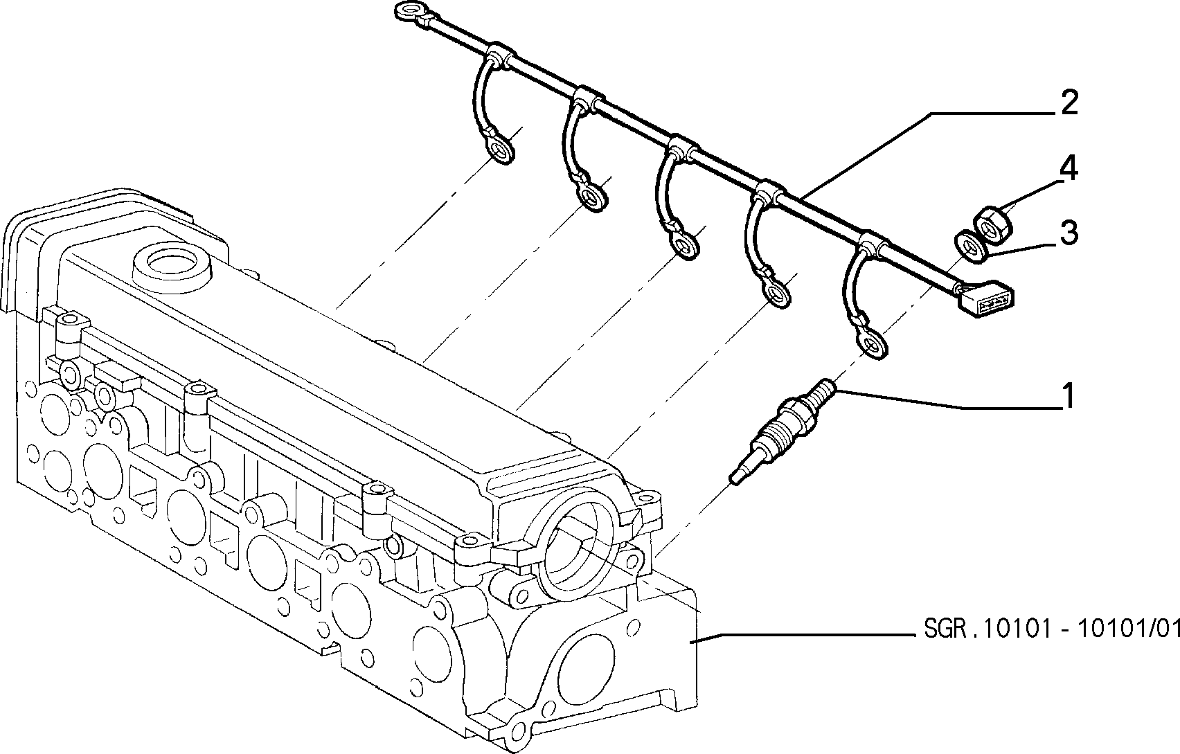 Lancia 71735458 - Свеча накаливания parts5.com