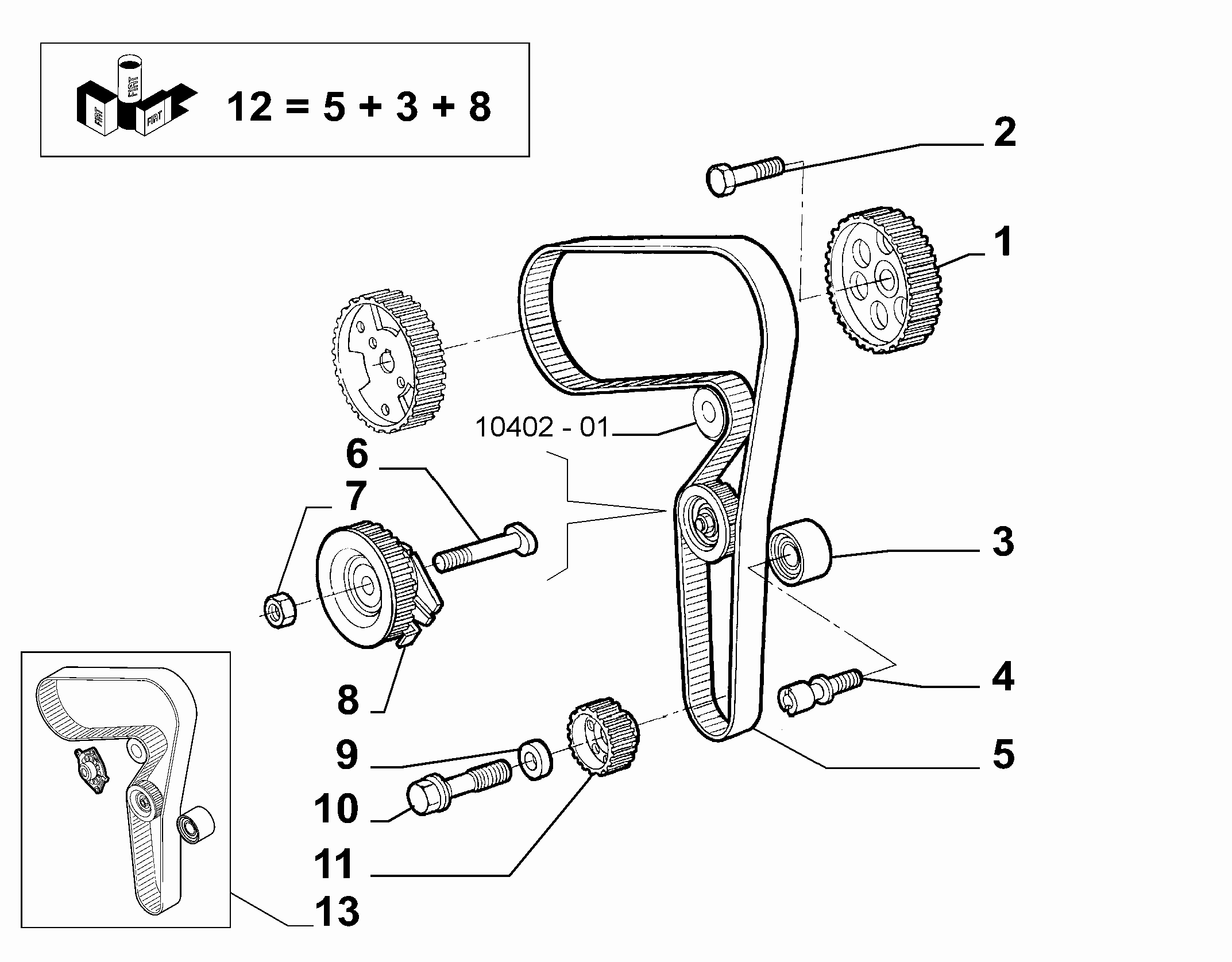 Lancia 71731639 - Зубчатый ремень ГРМ parts5.com