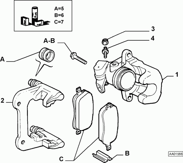 Alfa Romeo 77364540 - Тормозной суппорт parts5.com