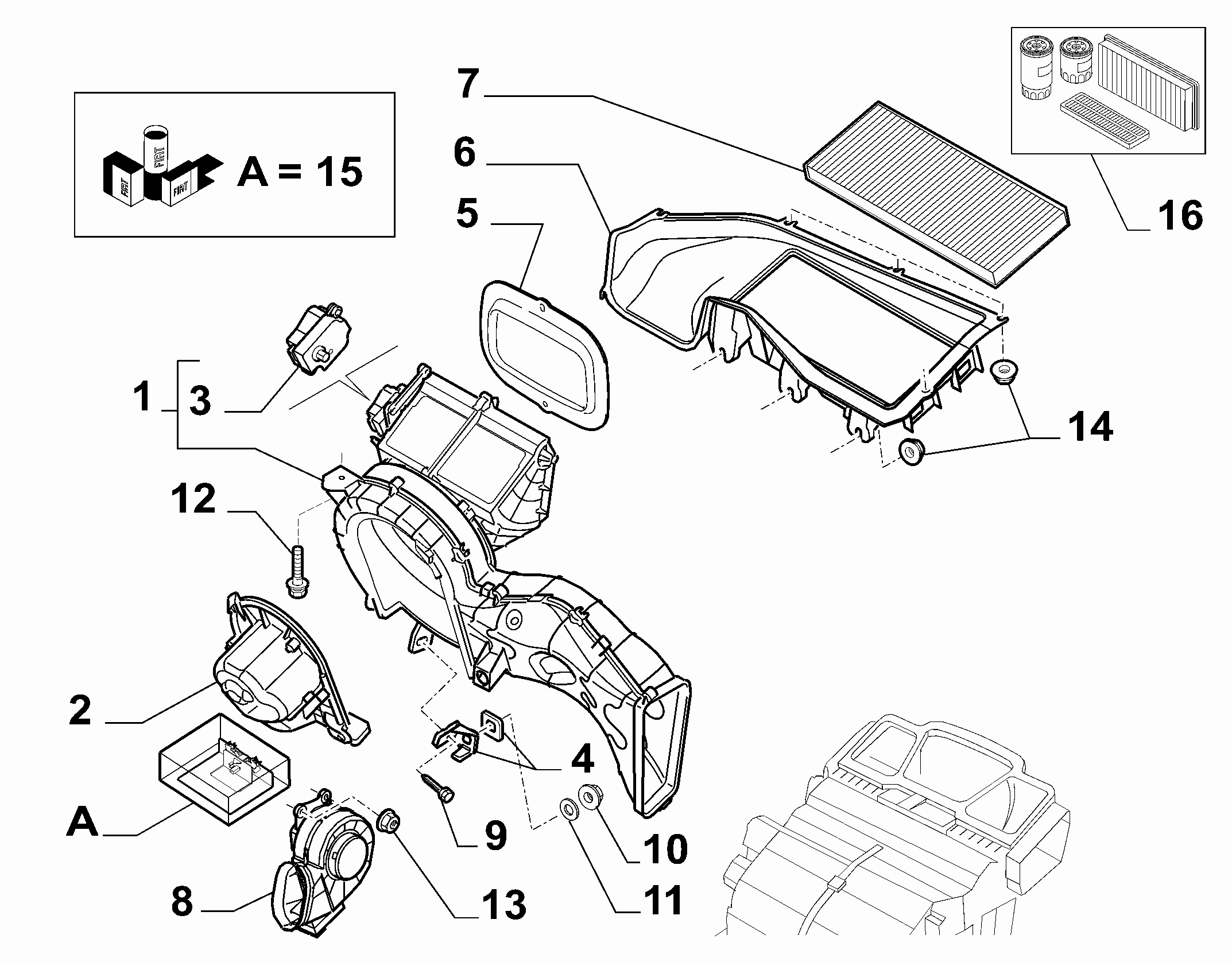 Lancia 1484383080 - Фильтр воздуха в салоне parts5.com