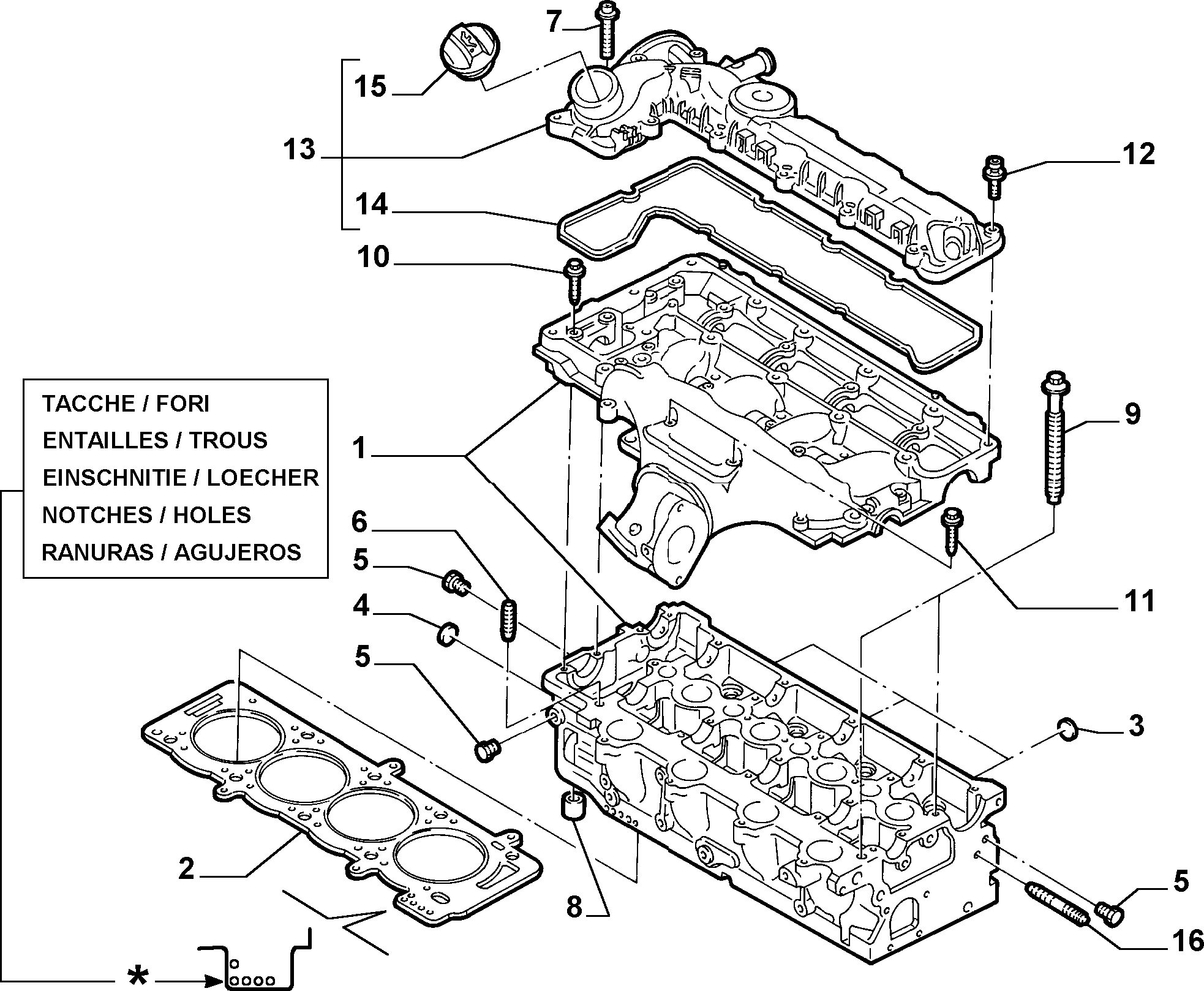 Alfa Romeo 9644450580 - Прокладка, головка цилиндра parts5.com