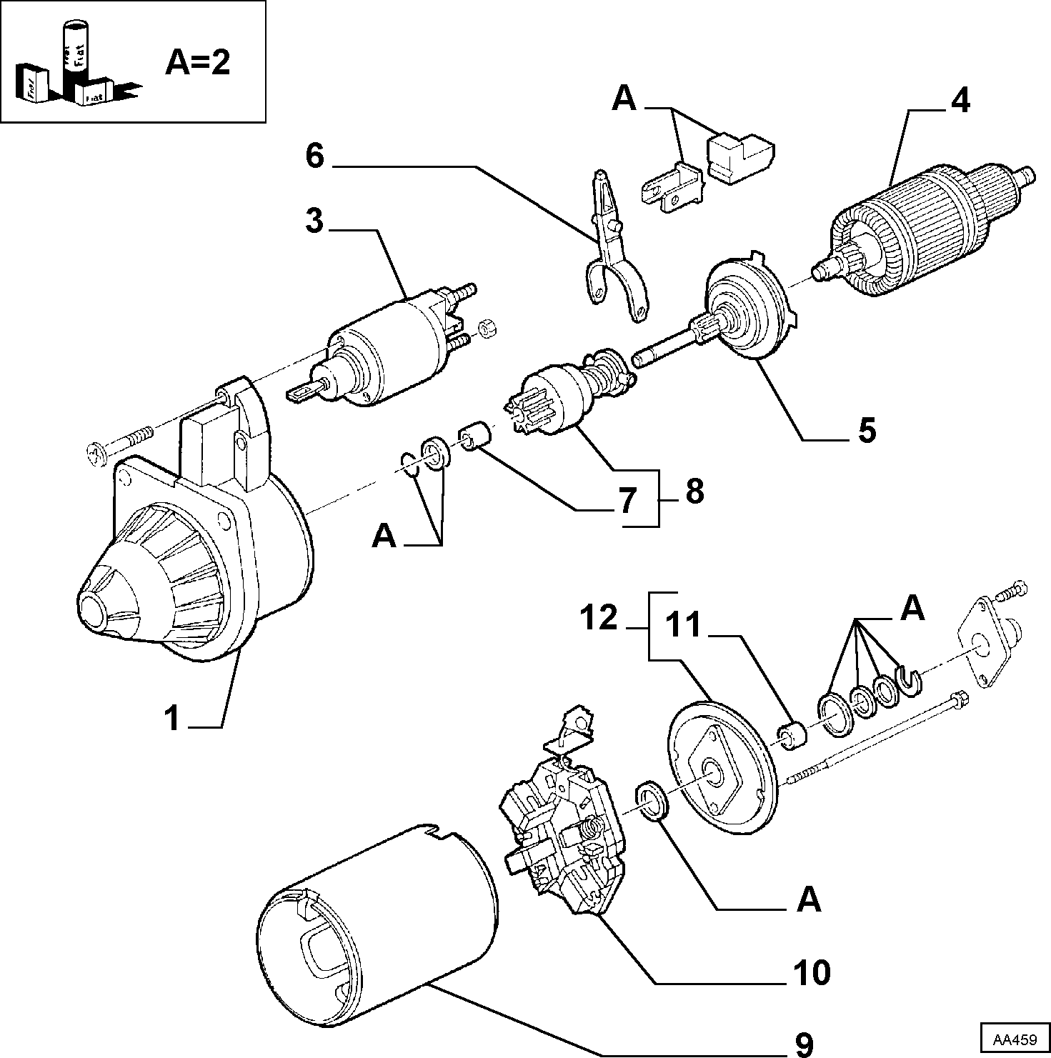 PEUGEOT 9947830 - Стартер parts5.com