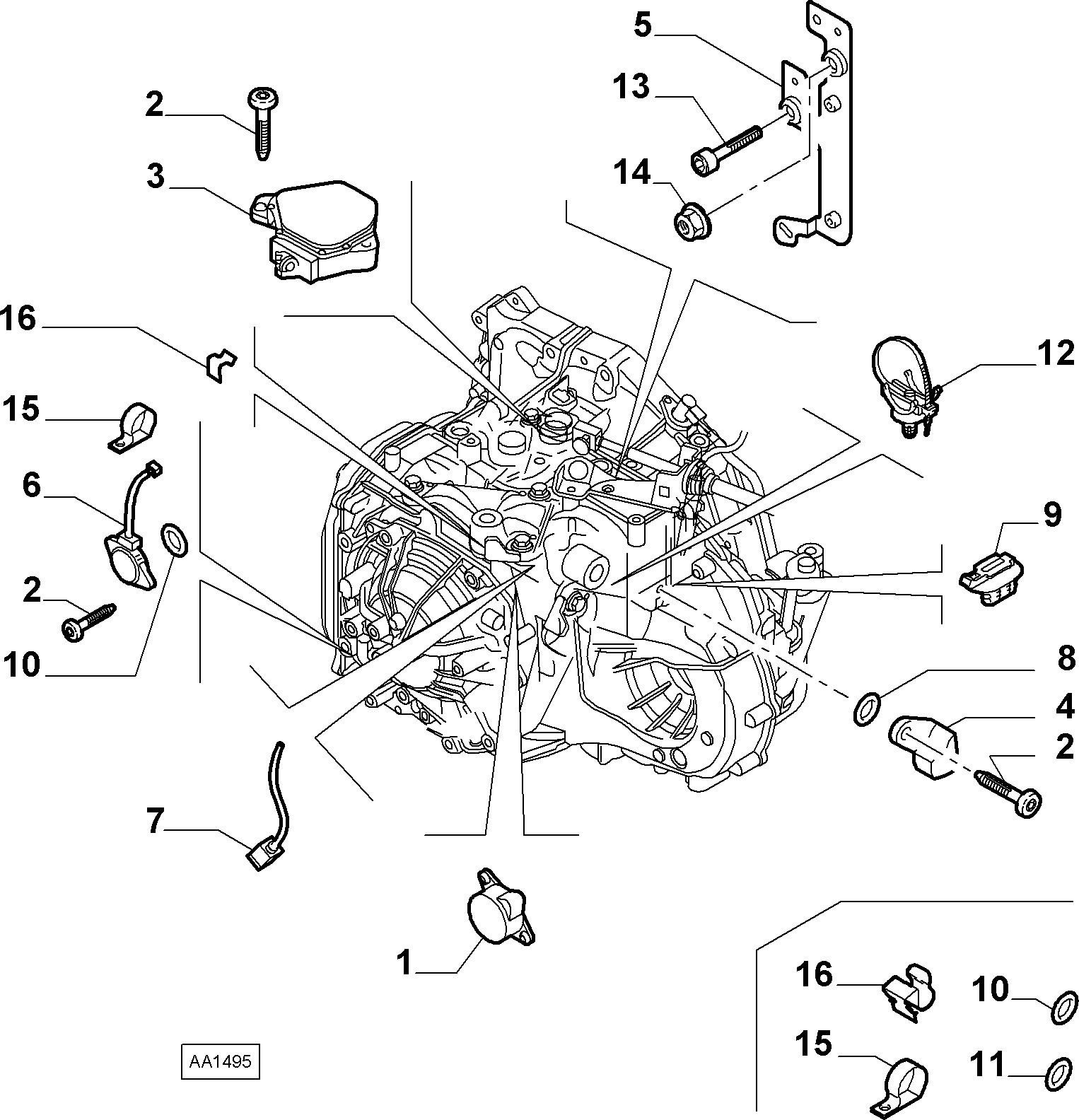 Lancia 7700100008 - Датчик частоты вращения, автоматическая коробка передач parts5.com