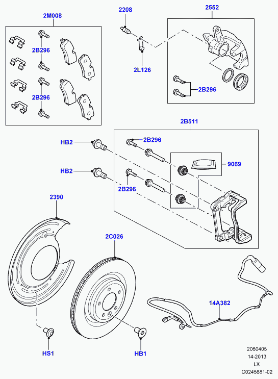 Land Rover LR015525 - Пыльник, управление корпуса скобы тормоза parts5.com