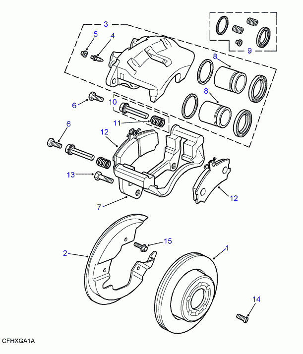 Land Rover STC1920 - Направляющий болт, корпус скобы тормоза parts5.com