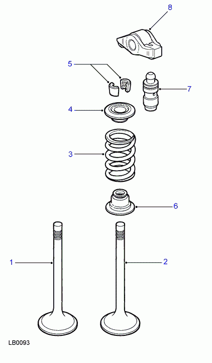 Land Rover ERR 7233 - Толкатель, гидрокомпенсатор parts5.com