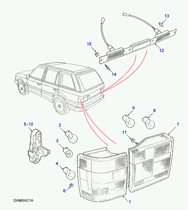 Land Rover 10211 - Лампа, мигающие / габаритные огни parts5.com