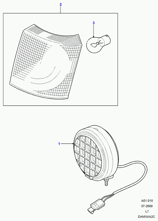 Land Rover 606178 - Лампа накаливания, задний противотуманный фонарь parts5.com