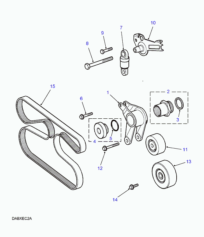 Land Rover STC 4455 - Поликлиновой ремень parts5.com