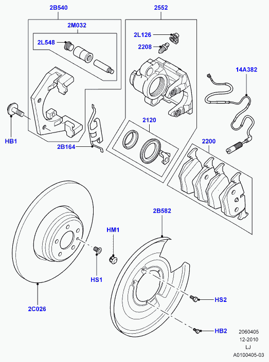 Land Rover SZR000010 - Пружина, тормозной суппорт parts5.com